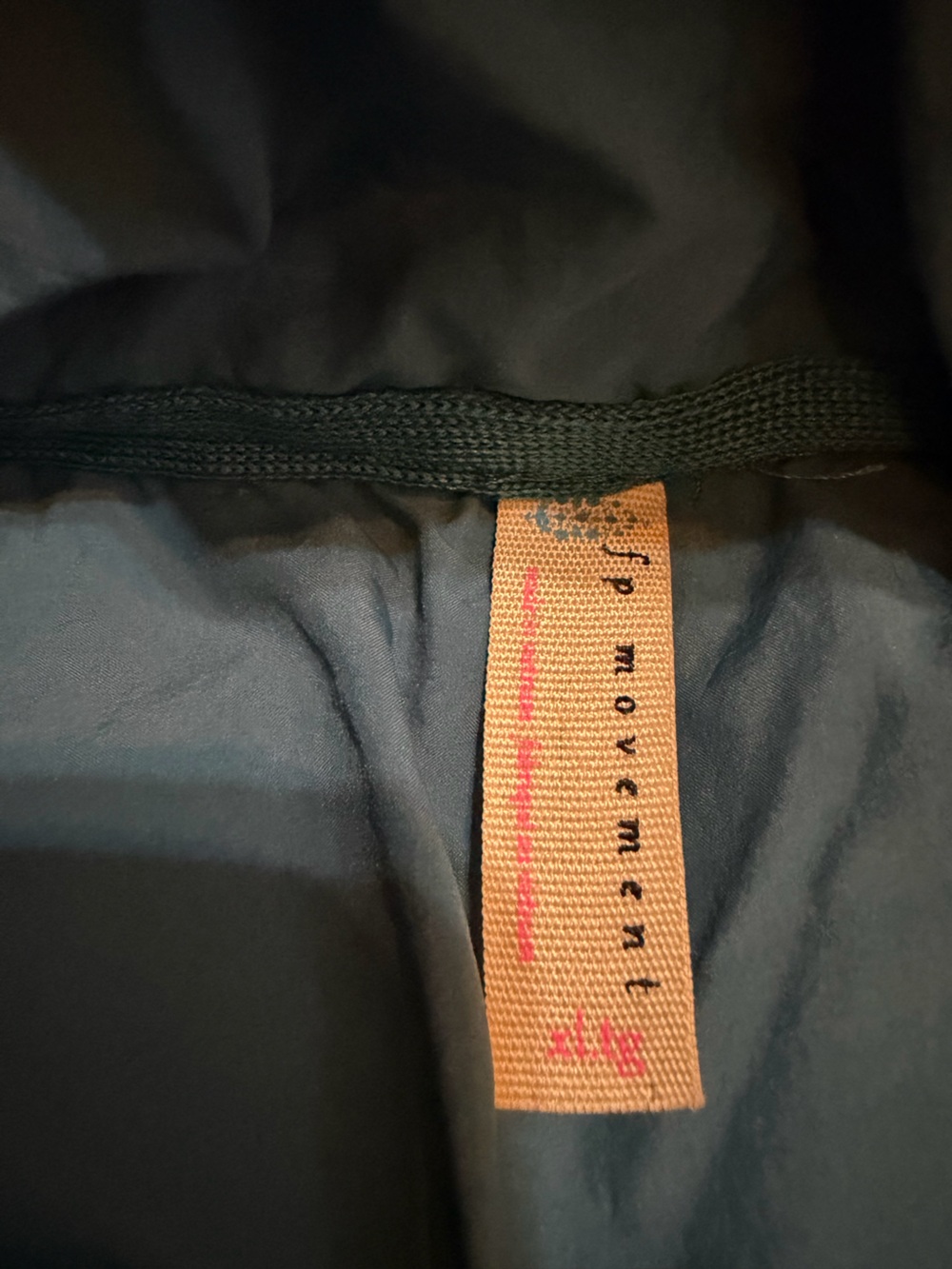 Free People Movement PippaPackable TealBlue Quilted PufferJacket oversized stain - Picture 12 of 16